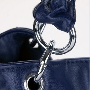 Star classic series lock shoulder bag Blue
